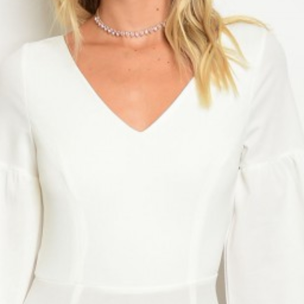 Poplin bodycon dress - Picture 4 of 4
